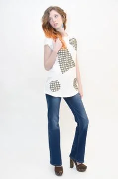 Elegant model Stockfoto's