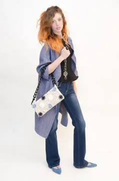 Elegant model Stockfoto's