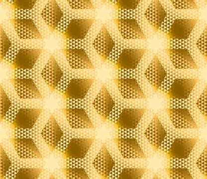 Elegant modern creative geometry background. gold metal shine seamless patter Illustrazione stock