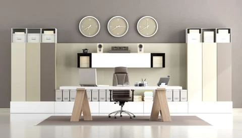 Elegant modern office Illustrazione stock