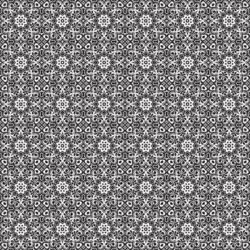 Elegant monochrome geometric textile pattern design for fashion, decor Stock Illustration