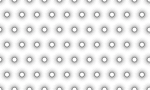 Elegant monochrome pattern of dotted circles.  Perfect for backgrounds, web.. Illustrazione stock
