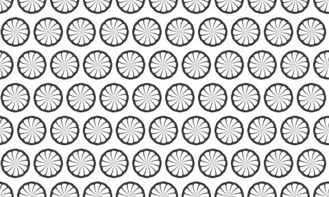 Elegant monochrome pattern of repeating circular motifs.  Ideal for backgro.. Illustrazione stock