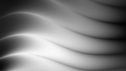 Elegant monochrome wave pattern with smooth flowing curves for modern design Stock Footage 315402142