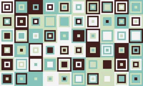 Elegant mosaic tile pattern with vibrant colours. Perfect for textile, decora Stock Illustration