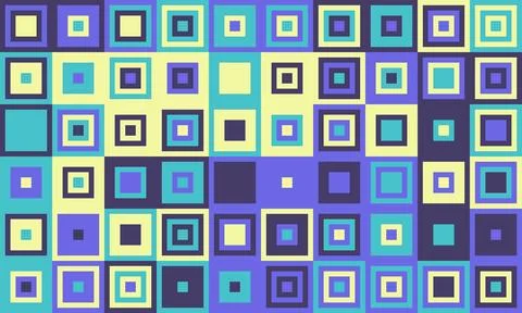 Elegant mosaic tile pattern with vibrant colours. Perfect for textile, decora Stock Illustration