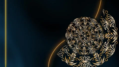 Elegant Motion Motion Ancient Echo Mandala Ramadan Background Stock Footage 327720523