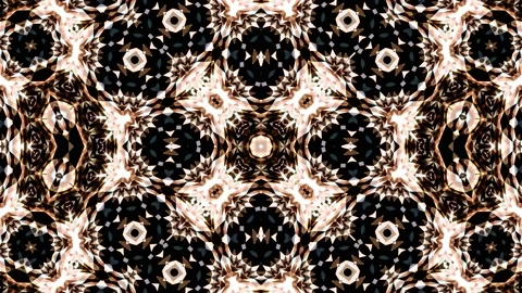 Elegant Multicolor Abstract Kaleidoscope Complex Pattern Loop Видео 167344878