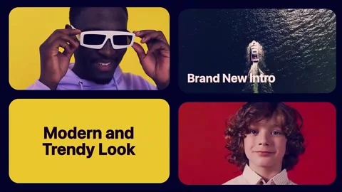 Elegant Multiscreen Slideshow 2 스톡 After Effects