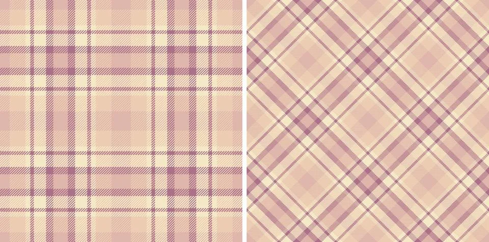 Elegant, muted plaid pattern. Two versions straight and diamond. Perfect for  Stockillustratie