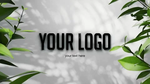 Elegant Nature Logo Reveal After Effects stock