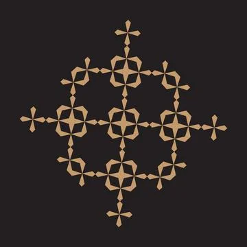 Elegant Navigation Emblem Discovers Balanced Fusion of Constellations and Symbol Stock Illustration