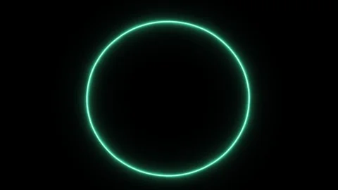 Elegant Neon Frame For Highlighting Design Elements Stock Footage 122003457