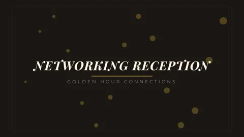 Elegant Networking Reception Background Template for Corporate Events Stock Footage 337501615