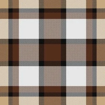 Elegant neutral plaid pattern in brown, beige, and white.  Perfect for textil Illustrazione stock