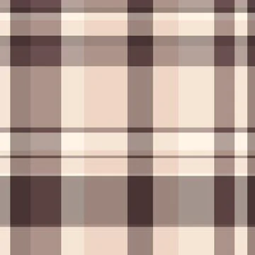 Elegant neutral plaid pattern in soft browns and creams.  Perfect for textile Stock Illustration
