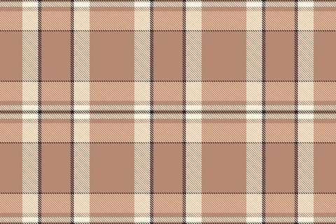 Elegant neutral plaid pattern in soft beige and brown tones.  Perfect for t.. Stock Illustration