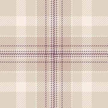 Elegant neutral plaid pattern.  Subtle mauve accents on a beige and cream bac Illustrazione stock