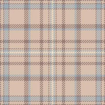 Elegant neutral plaid pattern. Subtle beige, taupe, and blue tones create a s Stock Illustration