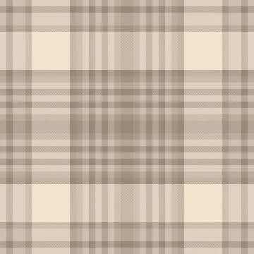 Elegant, neutraltoned plaid pattern with subtle herringbone texture. Versatil Stock Illustration