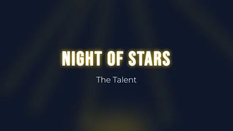 Elegant Night Sky Spotlight Presentation Background Template Stock Footage 336805261