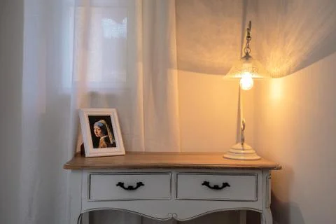 Elegant night table Stock Photos