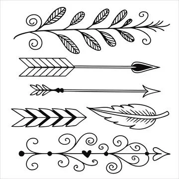 Elegant olive branch set flat design vector illustration Stock Illustration
