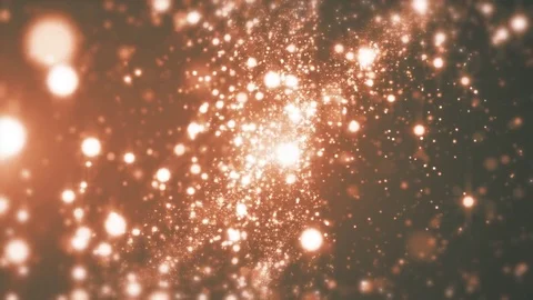 Elegant Orange Abstract With Snowflakes. Vidéo 82471976