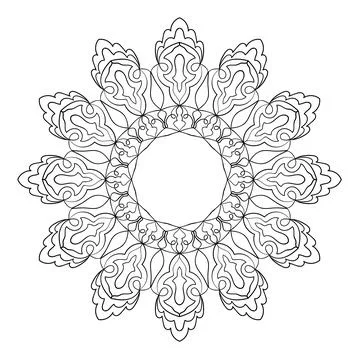 Elegant ornament. Decorative vector frame. Illustrazione stock