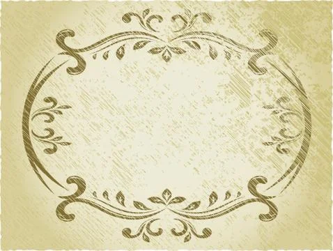 Elegant oval frame Stock-Illustration