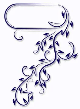 Elegant oval frame. Stock Illustration