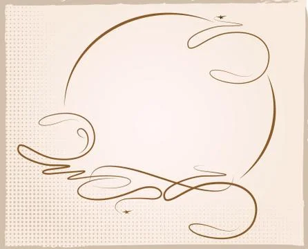 Elegant oval frame Ilustración de archivo