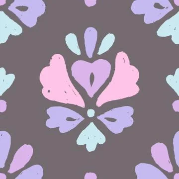 Elegant paint ornament pattern. Stock Illustration