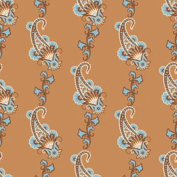 Elegant paisley design for textile industry shawl ridas 스톡 일러스트