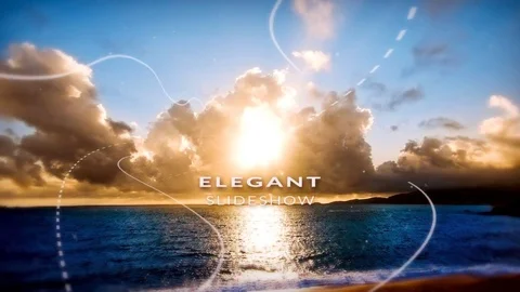 Elegant Parallax (cinematic photo slideshow) Stock After Effects