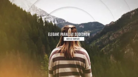 Elegant Parallax Slideshow 库存 After Effects