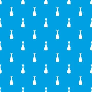 Elegant parfume bottle pattern seamless blue Illustrazione stock