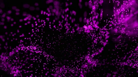 Elegant particle waves abstract background purple Stock Footage 201011831