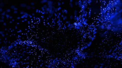 Elegant particle waves abstract background blue 스톡 동영상 201012077