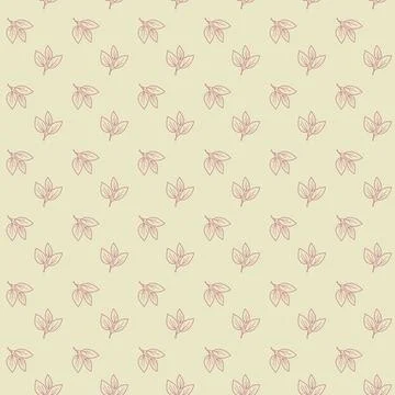 Elegant pastel leaf pattern.  Perfect for textile design, wrapping paper, or  Stockillustratie