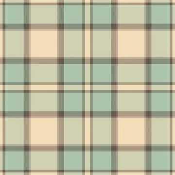 Elegant pastel plaid pattern. Soft beige, green, and brown hues create a calm Illustrazione stock