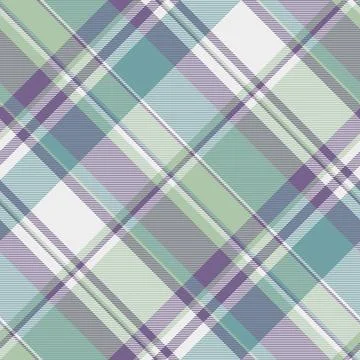 Elegant pastel plaid pattern in soft greens, purples, and blues.  Perfect for Illustrazione stock