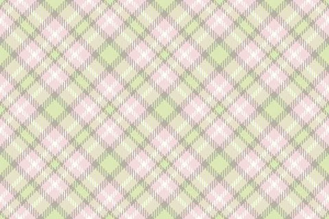 Elegant pastel plaid pattern in soft pink, lime green, and gray. Perfect fo.. Stock Illustration