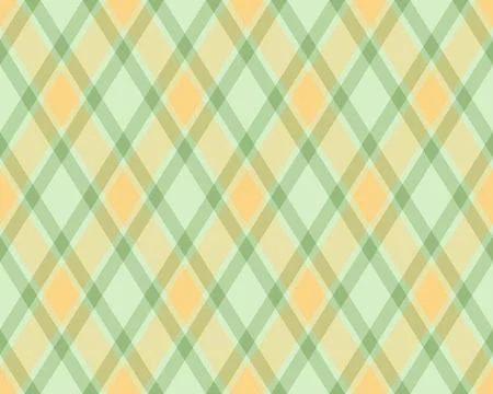 Elegant pastel plaid pattern in soft greens and oranges.  Perfect for textile Stock Illustration