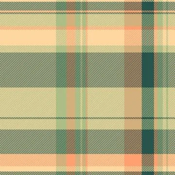 Elegant pastel plaid pattern. Soft peach, sage green, and beige hues create a Stock Illustration