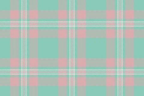 Elegant pastel plaid pattern in soft pink and mint green. Perfect for textile Stock Illustration