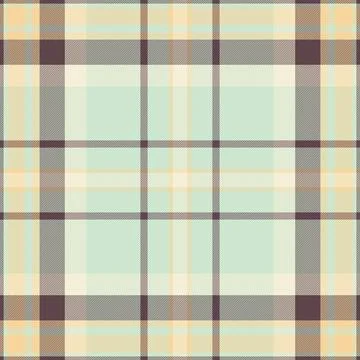 Elegant pastel plaid pattern.  Subtle yet striking design featuring soft mint Stock Illustration