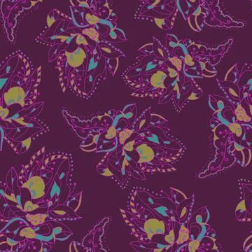 Elegant pattern with Abstract Flowers. Lace pattern. 스톡 일러스트
