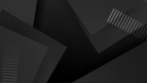 Elegant pattern in black and gray with linear geometric designs on black Stock Footage 295906590