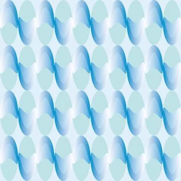 Elegant pattern with blue and green decorations Stock Illustration